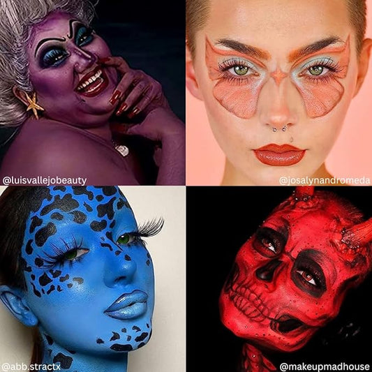 Mehron Makeup Paradise Makeup AQ 8 Color Tropical Palette | Magnetic Refillable Body Paint & Face Paint Palette | Professional & Water Activated | Costumes, SFX, Halloween, & Cosplay