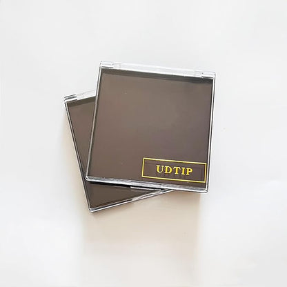 2Packs Square Shape Empty Magnetic Makeup Palette Empty Storage Box for Eyeshadows,Powders,Blushers 4.01 x 3.89'' with 20pcs Metal Stickers
