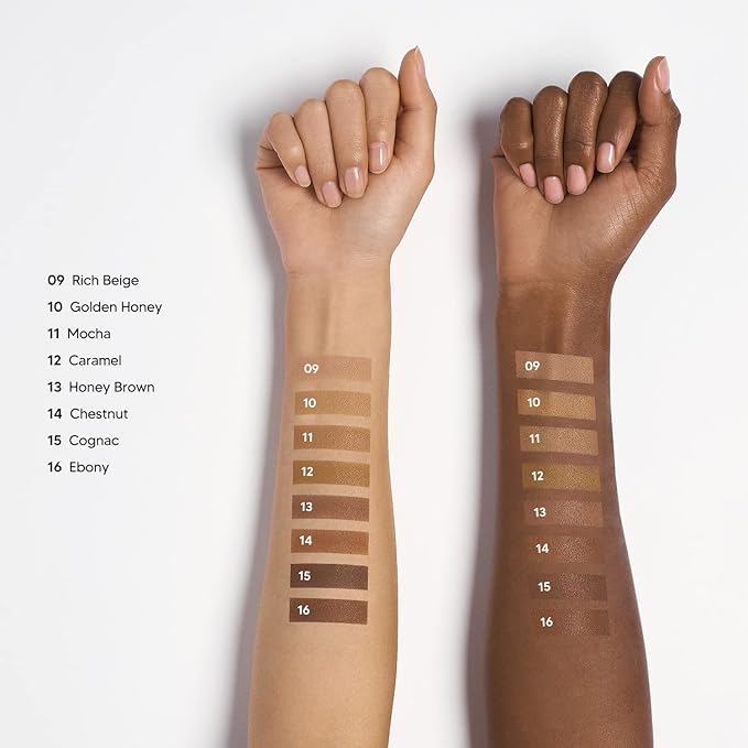 Ruby Kisses Mineral Pressed Powder Foundation, Medium to Full Coverage Natural Finish 0.35 Ounce (Golden Honey)