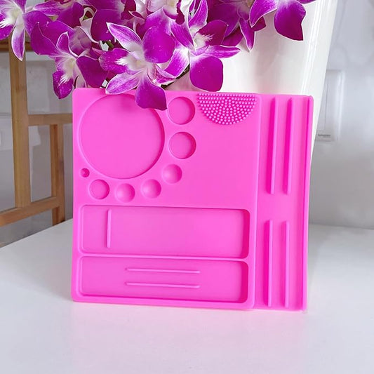 Silicone Palette for Lash Lift Brow Lamination Palette (Rose Pink)