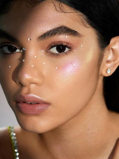 SHEGLAM Chroma-Glow Bloom Liquid Highlighter Color Changing Gel Cream Multichrome Highlighter High-Shine Finish Long Wear Brightening Non-Caking-Flying Comet