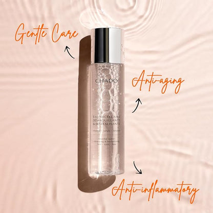 CHADO Cleansing and Revitalizing Micellar Water | Facial Cleanser and Makeup Remover for Sensitive Skin | Alcohol Free | Cruelty Free | Gentle and Revitalizing for All Skin Types – 100 ml.