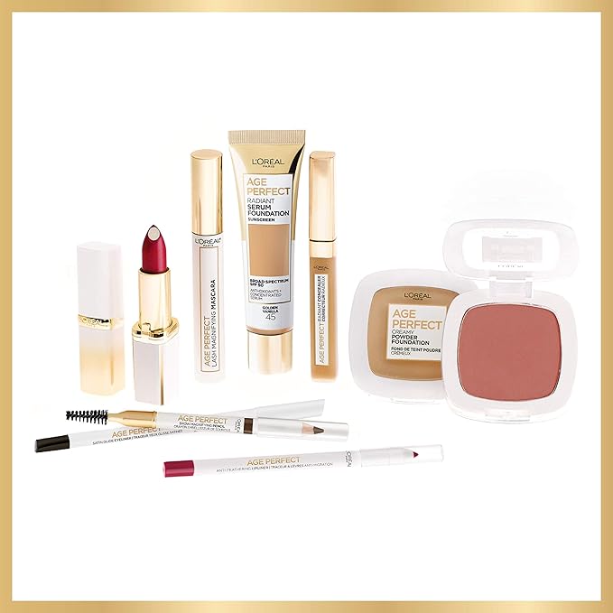 L'Oreal Paris Age Perfect Radiant Serum Foundation with SPF 50, Sienna, 1 Ounce (Pack of 2)