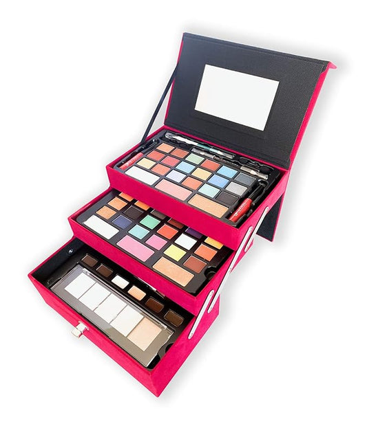 All In One Makeup Kit (Eyeshadow, Blushes, Powder, Lipstick & More) Holiday Gift Set (LightPink)