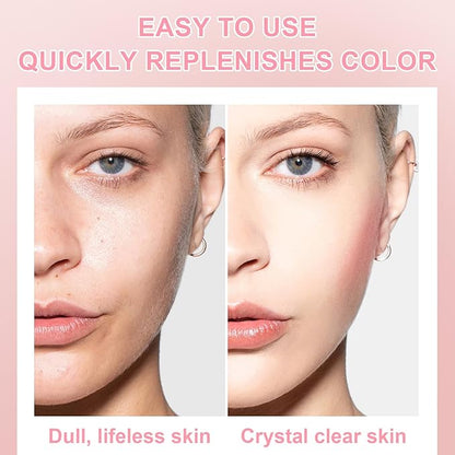 Airbrush Blush Spray Makeup For Cheeks, Silky Mist Blush Spray Face Cheek, Natural Matte Pink Skin, Waterproof Long Lasting Dewy Makeup, Moisturizing Lightweight Blendable (Chill)