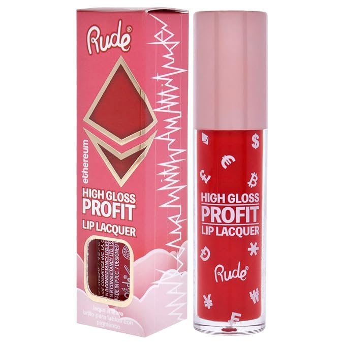 Rude Cosmetics High Gloss Profit Lip Lacquer - Ethereum Lip Gloss Women 0.141 oz