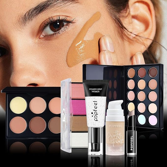 Makeup Set Box, Festival Surprise Assortment Gift with Professional Makeup Products, Cosmetics Set Party Favors for Women Girls Teenager, Vegan & Cruelty-Free, Set E