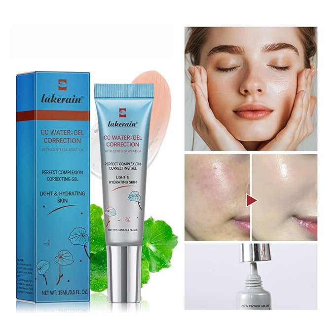 CC Cream, Color Correcting Cream with SPF 25, Even Skin Tone Makeup and Skin Care, Hydrating Serum Coverage Lightweight Foundation, Invisible Pores Concealer (Transparent, 0)