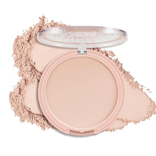 Hydrating Face Powder, Oil Control Face Pressed Powder, Long-lasting Flawless Setting Powder, Matte Waterproof Makeup for Oily Combination and Mature Skin