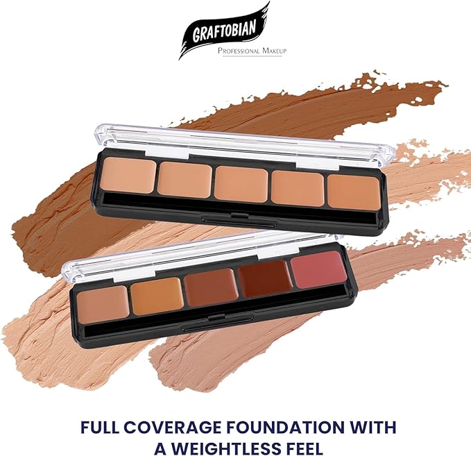 Graftobian HD Glamour Creme Foundation Palette, Cool #1