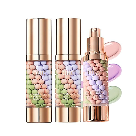 LAMUSELAND Face Primer Before Makeup, 2Pcs Color Correcting & Brightening Skin Tones Primer, 3 in 1 One Step Moisturizing Oil Control Tinted Isolation Cream (2)