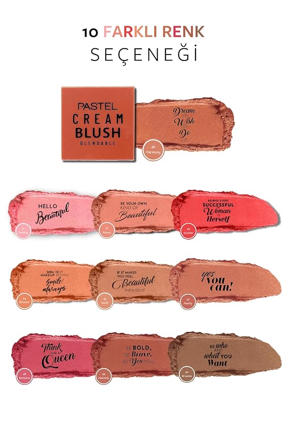 Cream Blush 46 | Fresh | Healthy & Natural Look | Ligh Weighted Formula | Sebum Control Richly Pigmented | Easily Blendable | Long Lasting | Semi Matte | 0.18 oz.