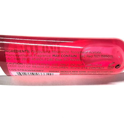 5 Pack Lip Gloss Set of Lip Gels - Clear, Watermelon, Strawberry, Cherry, and Bubble Gum Hydrating Lip Glosses with Vitamin E