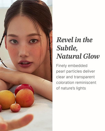 Glint Baked Blush (Melon Bite, 0.08oz) - Long-Lasting, All-Day Face Blush Powder for a Natural Look. Korean Skin Care, Korean Makeup. Blendable Color for Eyes, Cheeks & Body.
