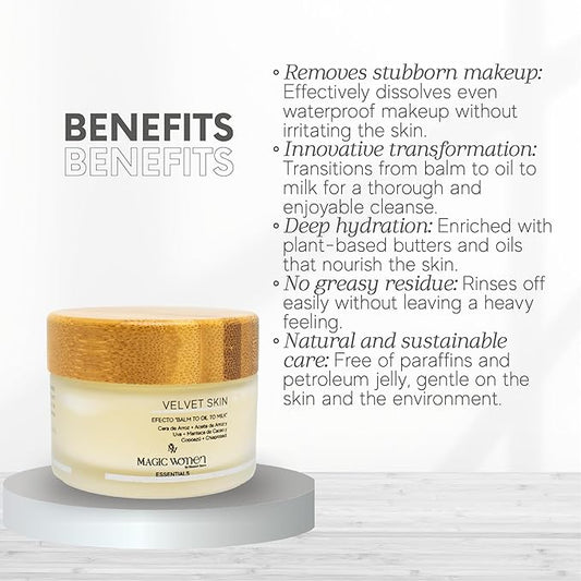 Effortlessly Remove Makeup with Velvet Skin Balm – Inspired by Colombian Women’s 2-Minute Routine – 1.4 fl oz