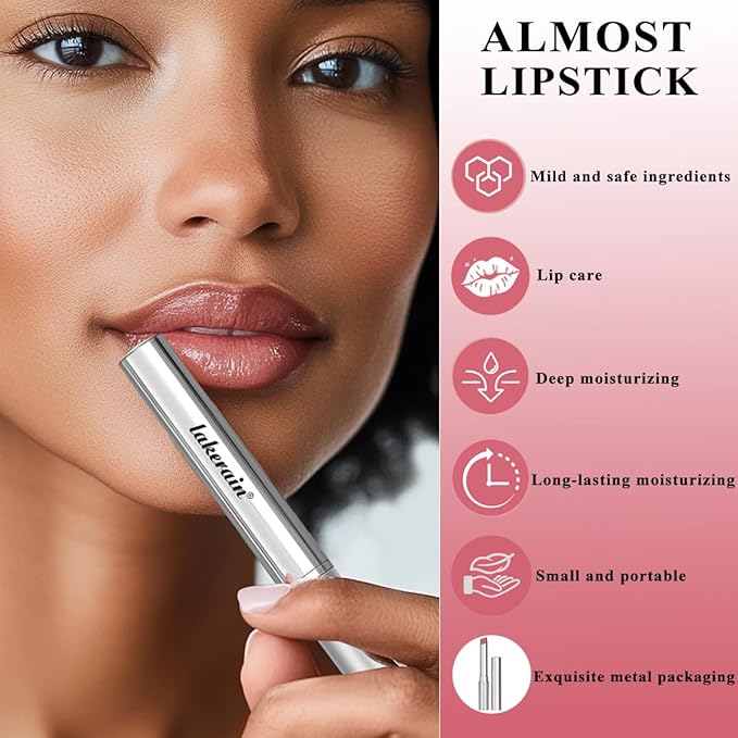 Tinted Lipstick Pink Honey, Hydrating Sheer Formula Lip Balm, Natural Glossy Finish (Pink honey, 1 PC)