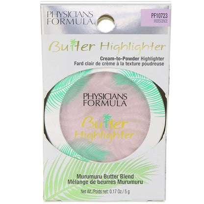 Physicians Formula Murumuru Butter Highlighter Makeup Face Powder Make Up, Iridescence, Dermatologist Approved,