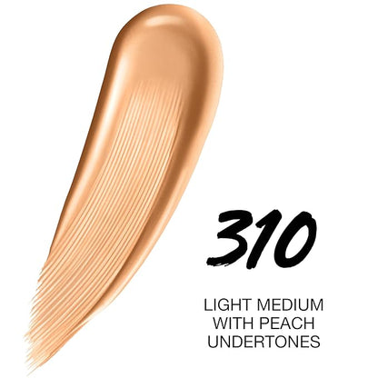 Maybelline Super Stay Up to 24HR Skin Tint, Radiant Light-to-Medium Coverage Foundation, Makeup Infused With Vitamin C, 310, 1 Count