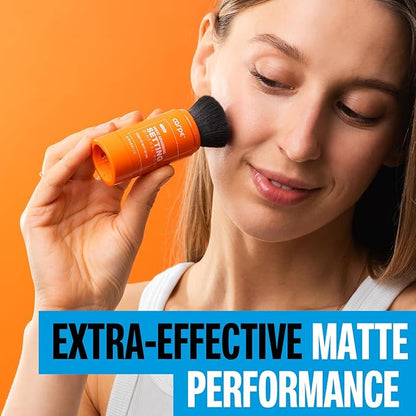 Carpe ~NEW~ Sweat Absorbing Translucent Mineral Powder - Mess-free Loose Powder Makeup That Controls Oil & Sweat Shine - Makeup Setting Powder For Oily Skin - Matte Finish Gentle on Skin