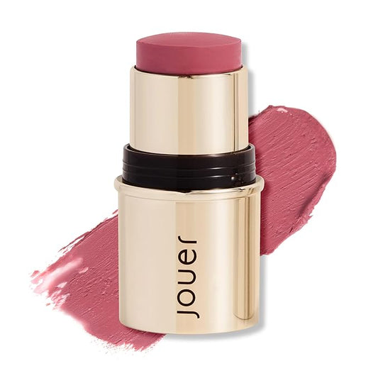 Jouer Bare Rose Blush & Bloom Cheek + Lip and Vanilla Lip Enhancer Bundle