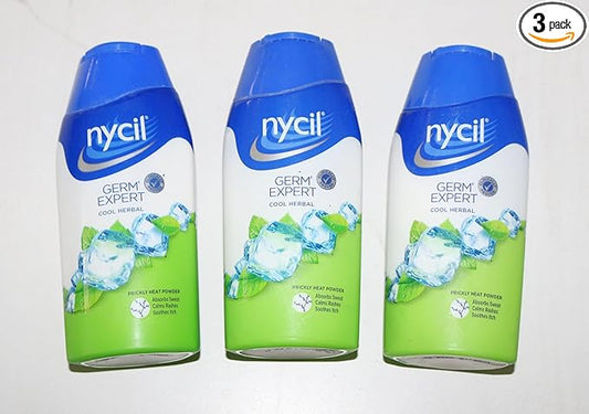3 x Nycil Cool Herbal Talcum Powder - 50g