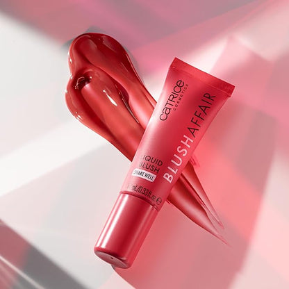 Catrice | Blush Affair Liquid Blush | Long-Lasting & Lightweight Multi-Use Make Up for Cheeks & Lips | Vegan & Cruelty Free | Without Parabens, Gluten, & Preservatives (30 | Ready Red Go)