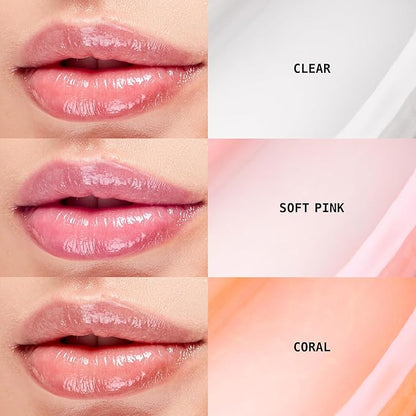 Ruby Kisses Lip Oil Booster, Hydrating Lip Gloss with Nourishing Natural Oil Blend, Jumbo Wand for Easy Application, Non-Sticky Formula (Hot Cherry)