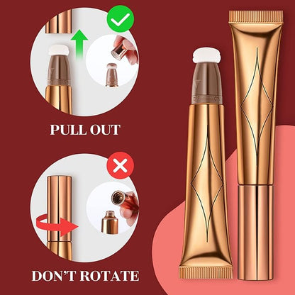 Blush Beauty Wand, Liquid Face Blusher Stick with Cushion Applicator, Long Lasting Smooth Natural Matte Finish, Lightweight Blendable Super Silky Cream Blush Stick (03# Blush) 0.5291 Ounce