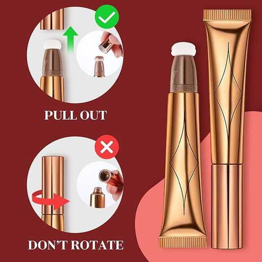 Blush Beauty Wand, Liquid Face Blusher Stick with Cushion Applicator, Long Lasting Smooth Natural Matte Finish, Lightweight Blendable Super Silky Cream Blush Stick (03# Blush) 0.5291 Ounce
