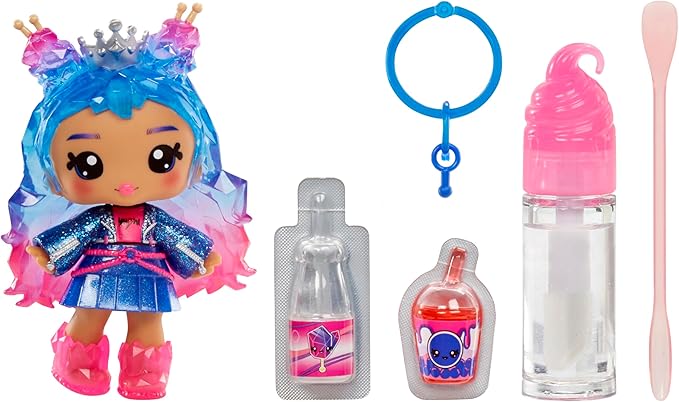 Yummiland Lip Gloss Doll - Roxie Crystal Candy, with DIY Lip Gloss Kit, Ages 4+
