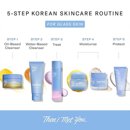 Then I Met You Living Cleansing Balm, Melts Makeup & Sunscreen, Non-Stripping Zero Residue Oil Cleanser with Seaberry, Olive, Grape Seed Oils, Vit E & Persimmon, First-Step Clean Vegan Korean Skincare