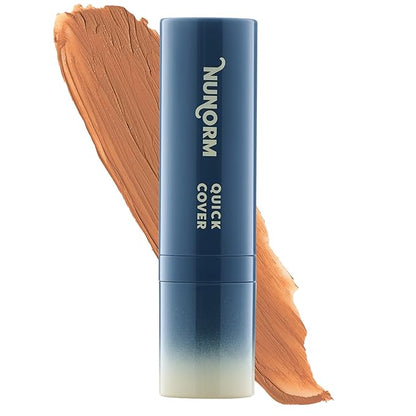 Quick Cover Stick | Lightweight Foundation + Concealer For Men's Skin | Face + Body | 17 Shades | Instantly Covers Blemishes | Natural Matte Finish | Cruelty-Free + Vegan | Portable (Teak)