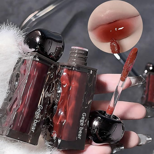 6 Colors Cute Lipstick Makeup Set, Plumping Lip Gloss,High Shine, Moisturizing Lip Oil Lip Tint Gloss, Long Lasting, Waterproof Christmas Makeup Gift kit