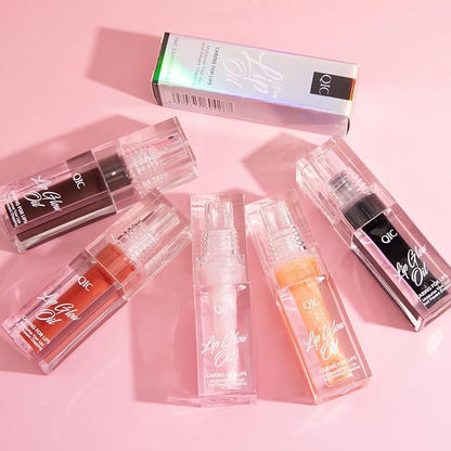 Magic Color Changing Lip Gloss, Warm Change Moisturizing, Long Lasting Nourishing Big Brush Lip Oil (#8)