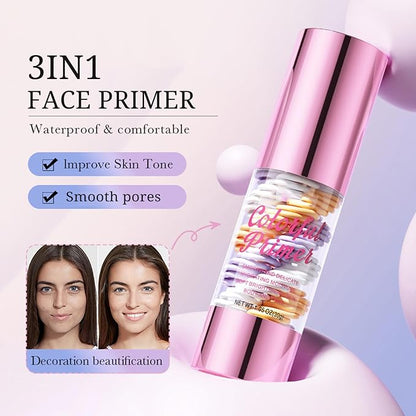 One Step Poreless Face Primer,Hydrating Face Primer For Smoothing Skin, Makeup Base, Fills In Pores & Fine Lines, Cruelty-Free, Lightweight and Non-greasy Translucent Finish