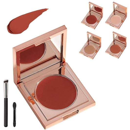 Careoast Colored Clay Undereye Corrector, Careoast Under Eye Corrector Concealer for Dark Circles, Makeup Concealer Under Eye with Brush, Under Eye Hydrating Concealers for Women (Red, 2.2g)