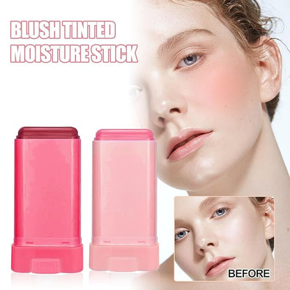 Liquid Blush Stick - Cream Blusher for Natural, Waterproof, Long-Lasting Makeup - On-The-Go Brushes for Cheeks - Suitable for All Skin Types (2PC)