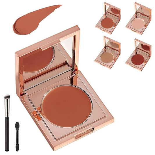 Careoast Colored Clay Undereye Corrector, Careoast Under Eye Corrector Concealer for Dark Circles, Makeup Concealer Under Eye with Brush, Under Eye Hydrating Concealers for Women (Natural, 2.2g)