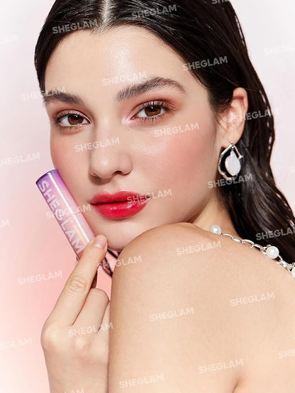 SHEGLAM Mirror Kiss High-Shine Lipstick Silky Jelly Texture Hydrated&Smooth Lip Gloss-Main Character