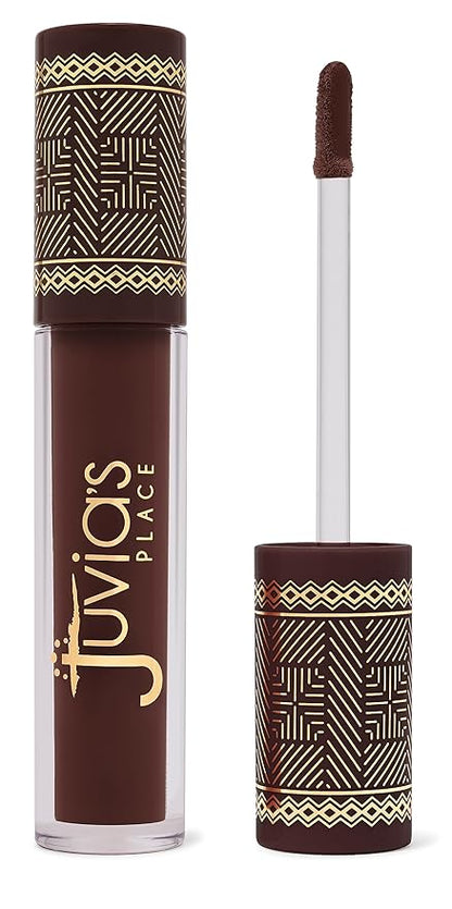 Juvia's Place Coffee Shop Lip Gloss - Chocolate Drip - Hydrating Butter Lip Gloss for Women, Long-Lasting Shine, Moisturizing Glass-like Finish, Plumping Non-sticky Lip Gloss, Suitable for every vibe