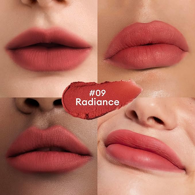 ITY Velvet Matte Finish Lip Stain-Mousse Textured Lip Clay, Red Shade, Conceals Lip Lines, Rich Pigment Lip Tint Lipsticks,4g (0.14 oz) in Radiance.