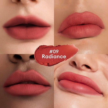 ITY Velvet Matte Finish Lip Stain-Mousse Textured Lip Clay, Red Shade, Conceals Lip Lines, Rich Pigment Lip Tint Lipsticks,4g (0.14 oz) in Radiance.