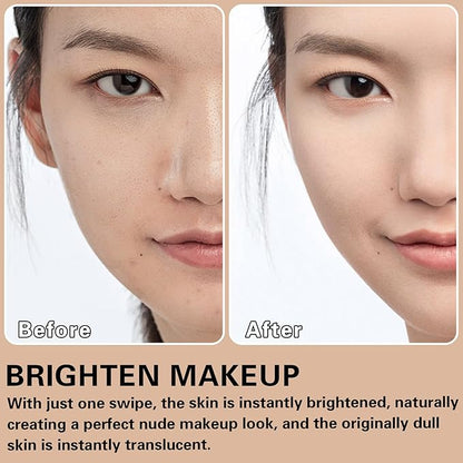 Magic Minerals Airbrush Foundation Makeup - Silky Lightweight Spray Foundation Makeup Air Brush Flawless Setting Spray for Mature Skin (04 Porcelain Color)