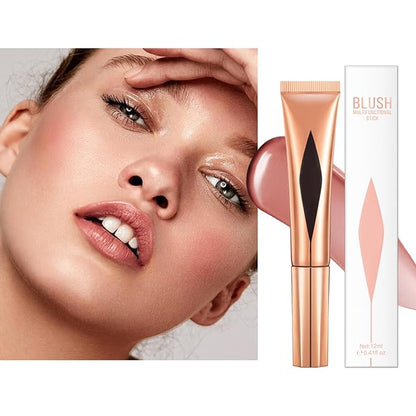 Concealer Stick,Contour Stick Makeup Liquid Highlight and Contour Wand,Cream Contour Stick with Soft Cushion Applicator,Foundation Highlight Makeup Bronzer Stick for Face