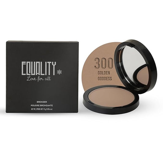 EQUALITY Bronzer, Silky smooth application, Waterproof, up to 12H wear, 100% Halal Certified & Cruelty-Free, Highly Pigmented, Hypoallergenic, Non - Comedogenic, Natural looking radiant bronzer - 300