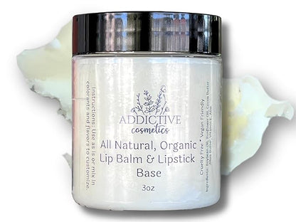 All Natural Organic Lip Balm and Lipstick Base, 3oz
