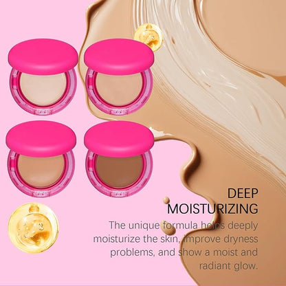 Peptide Bouncees Foundation, Foundation for Older Women, Hydrating, Age-Defying Makeup for Mature Skin, And All Skin Types, Natural, Medium Buildable Coverage, Satin Finish (Coco color, 1pcs)