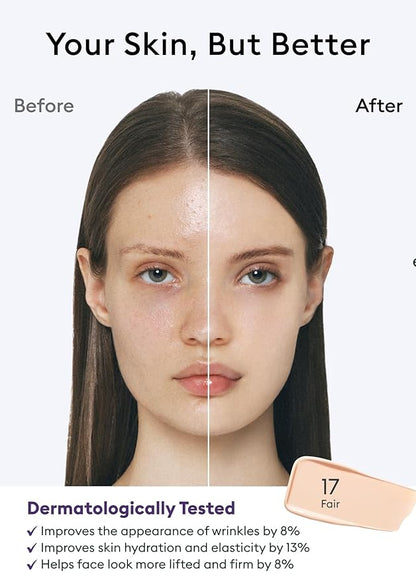 MISSHA M PERFECT COVER SERUM BB CREAM No.17 Fair- Fair with Cool Undertone, Skin Tint, Tinted Moisturizer, Skin Care Foundation Makeup, Superfood Complex, Glass Skin, Korean Makeup,1.18 Fl oz