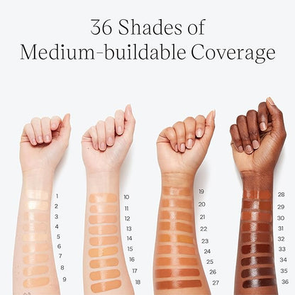 Saie Glowy Super Skin Tint Liquid Foundation - Hydrating Serum Foundation with Lightweight, Medium Coverage - Formulated with Hyaluronic Acid to Hydrate, Brighten and Plump - Shade 27 (1.01 oz)