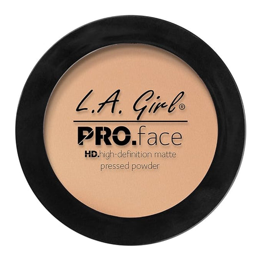 L.A. Girl Pro Face HD Matte Pressed Powder, Buff,0.25 Ounce (Pack of 3)